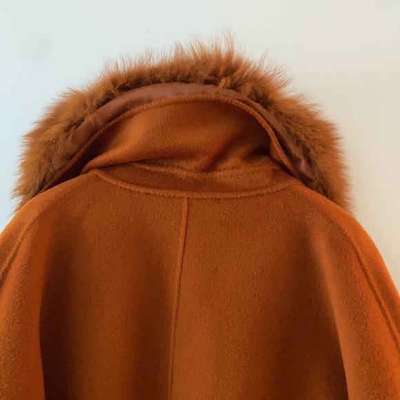 Pissenlit Wool+Cashmere, fox fur coat. S - Picture 7 of 15